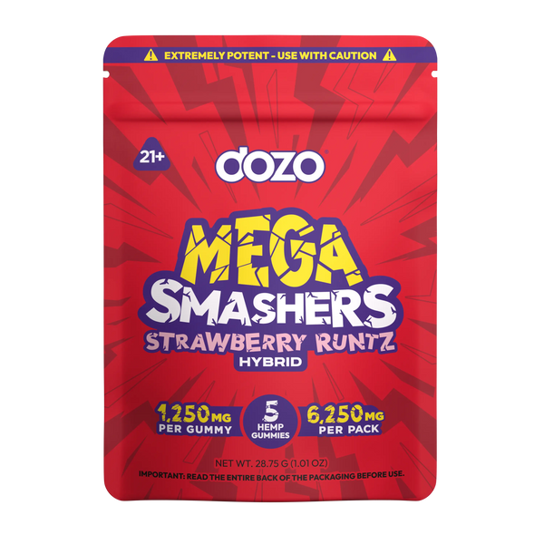 Dozo THC Mega Smashers Gummies - 6250mg
