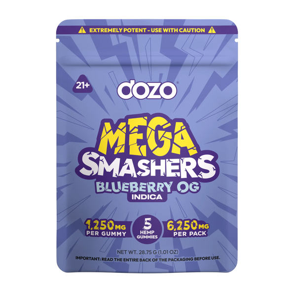 Dozo THC Mega Smashers Gummies - 6250mg