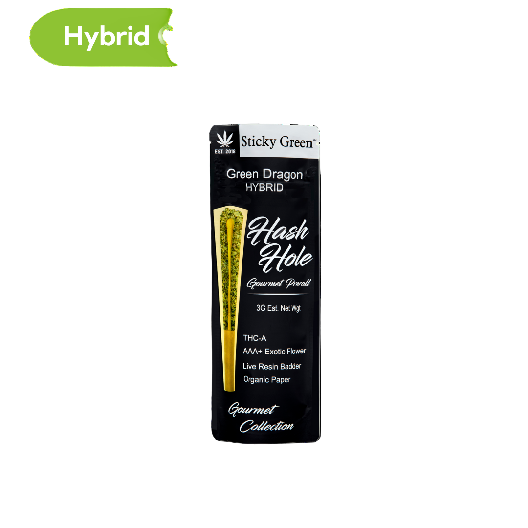 Sticky Green Hash Holes 2ct Pre-Rolls 3g