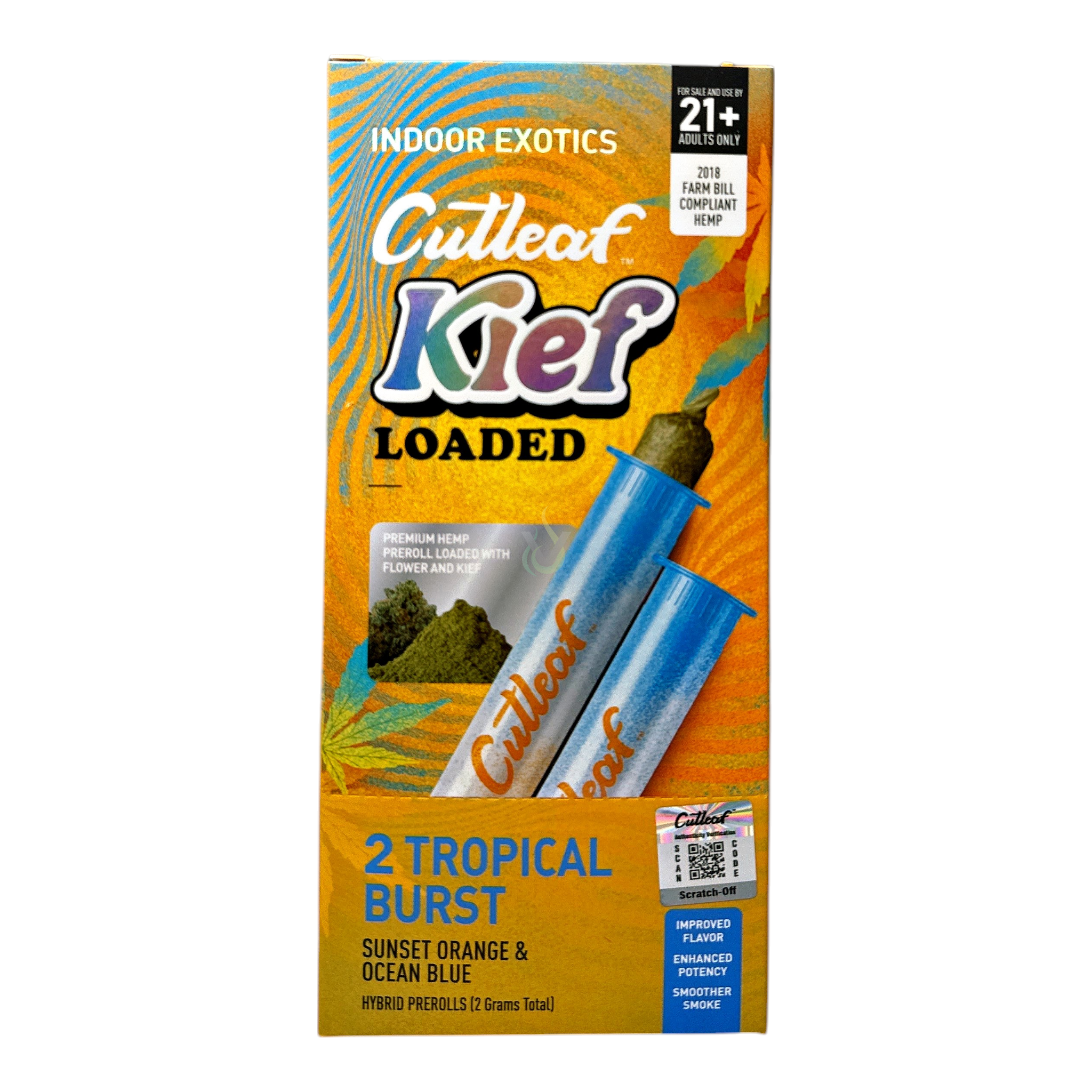 Cutleaf Kief Loaded Pre Roll 2ct 2g