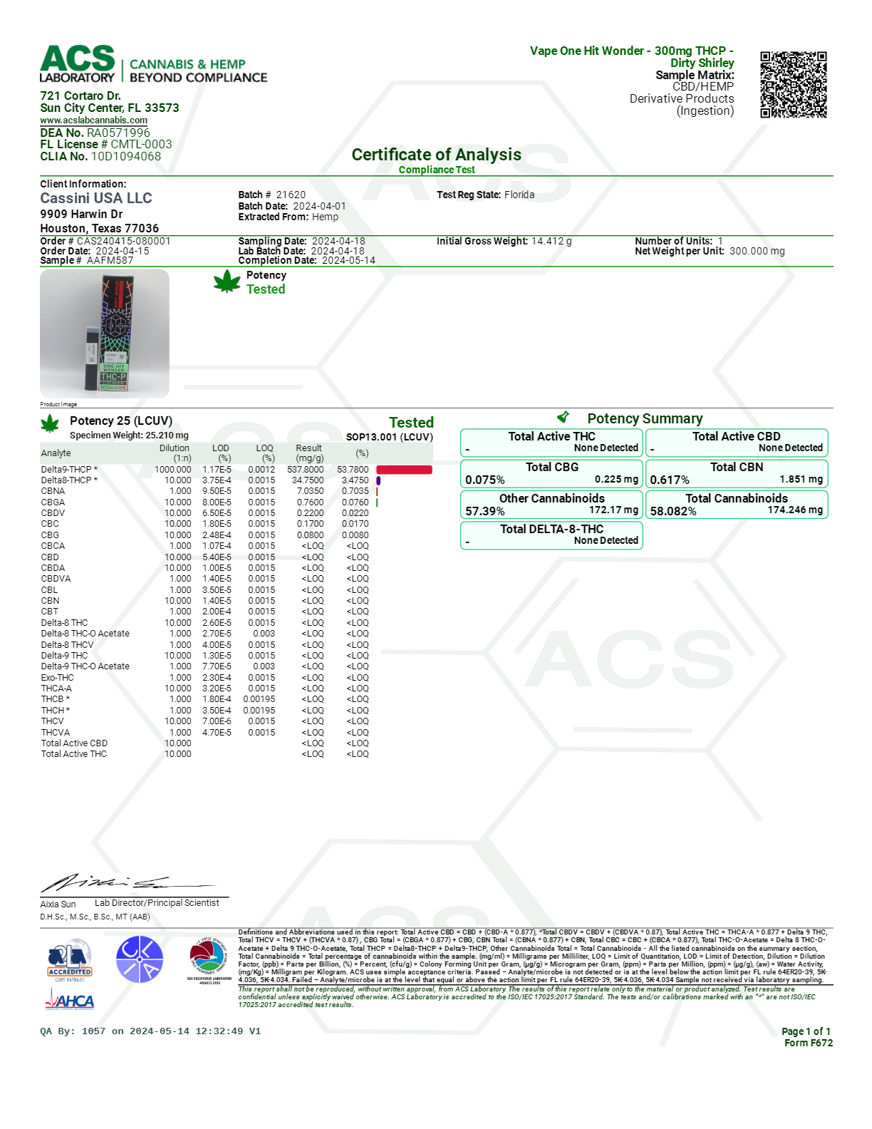 Hi On Nature THC-P Live Resin .3g
