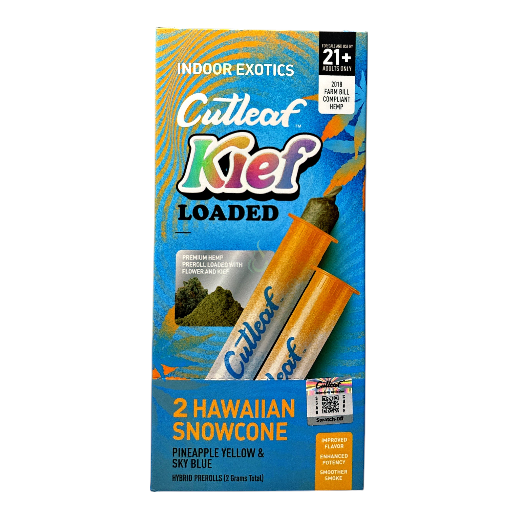 Cutleaf Kief Loaded Pre Roll 2ct 2g