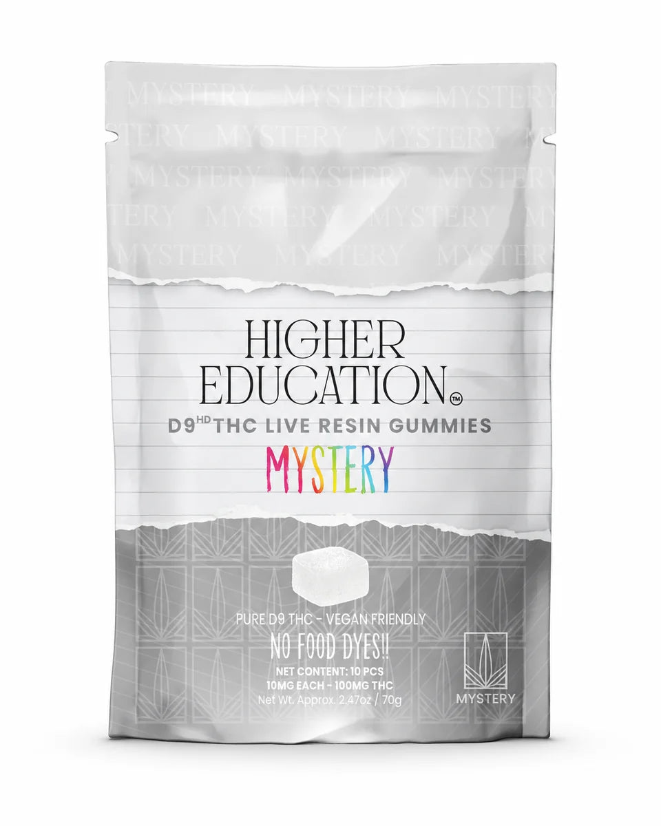 Higher Education D9 Live Resin 100mg Gummies