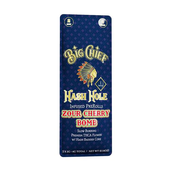 BIG CHIEF - THCA HASH HOLE PREROLLS - 2 X 2G