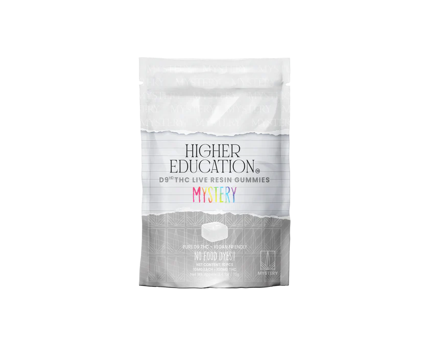 Higher Education D9 Live Resin 100mg Gummies