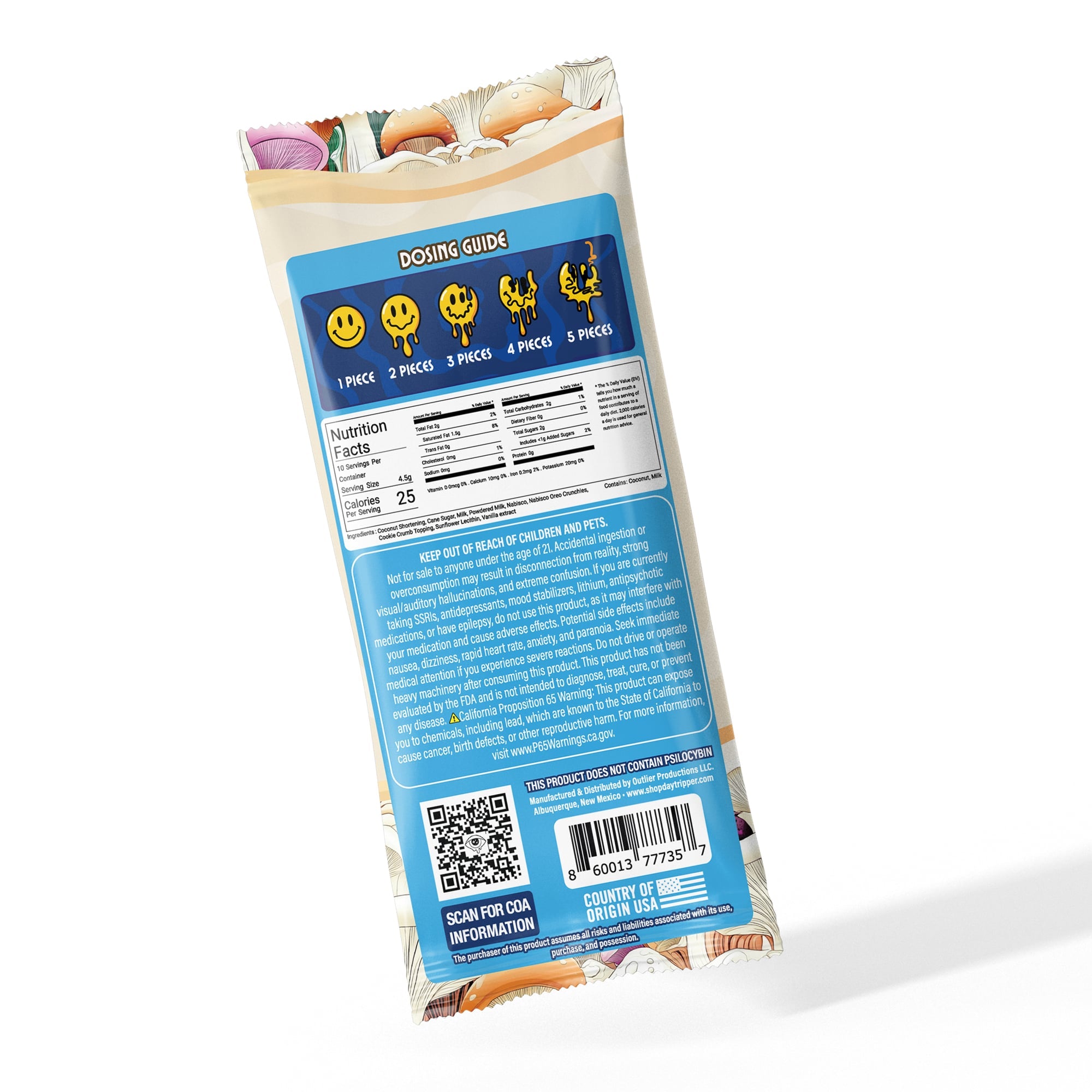 Day Tripper Mushroom Chocolate Bar | 10 Piece