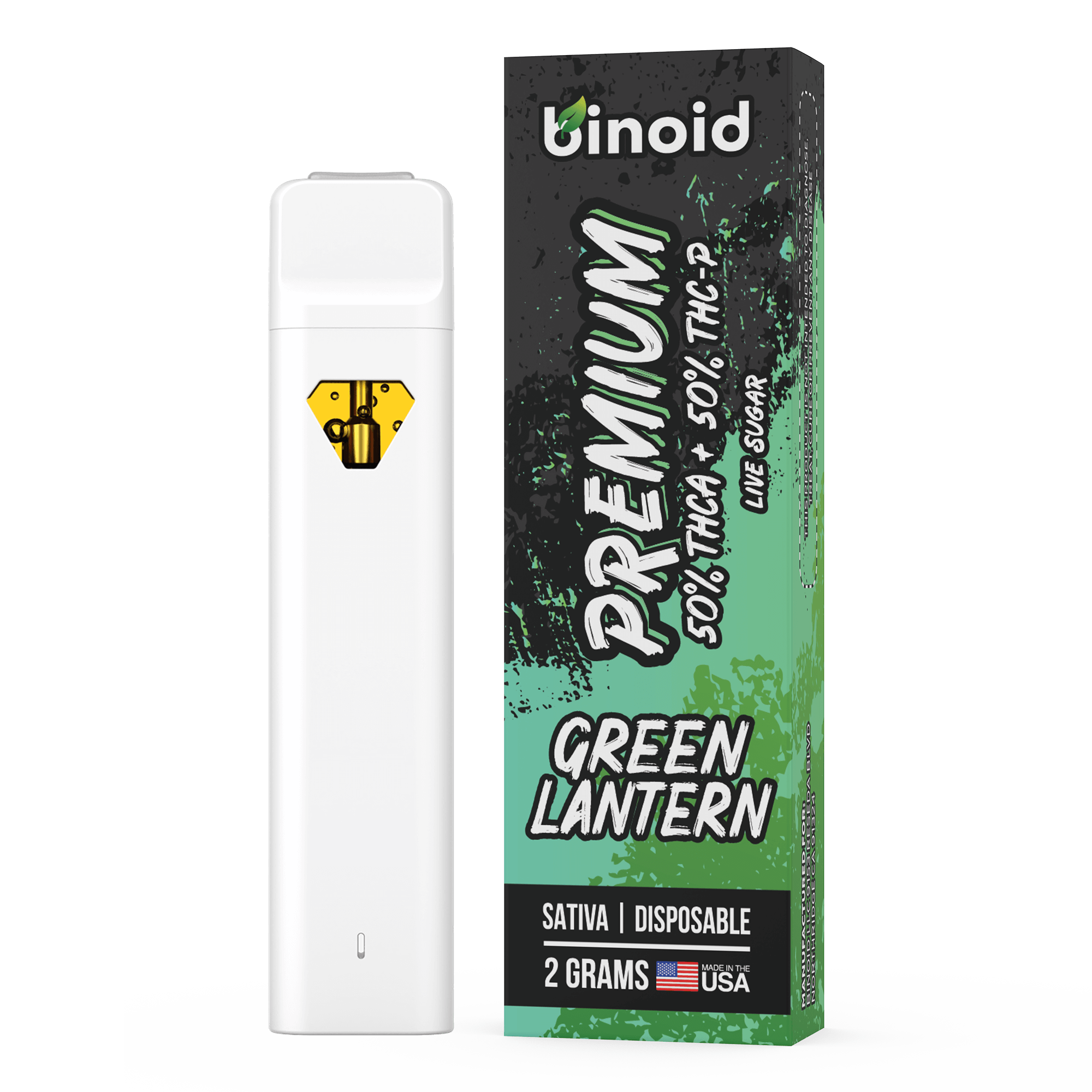 Binoid Premium THCA + THC-P Live Sugar Disposable 2G