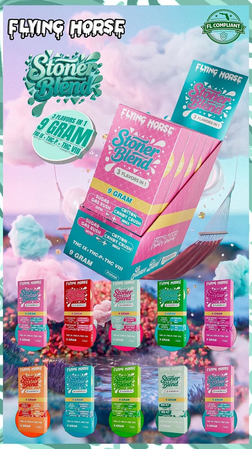 Flying Horse Stoner Blend 9g 3-in-1 Disposable Vape