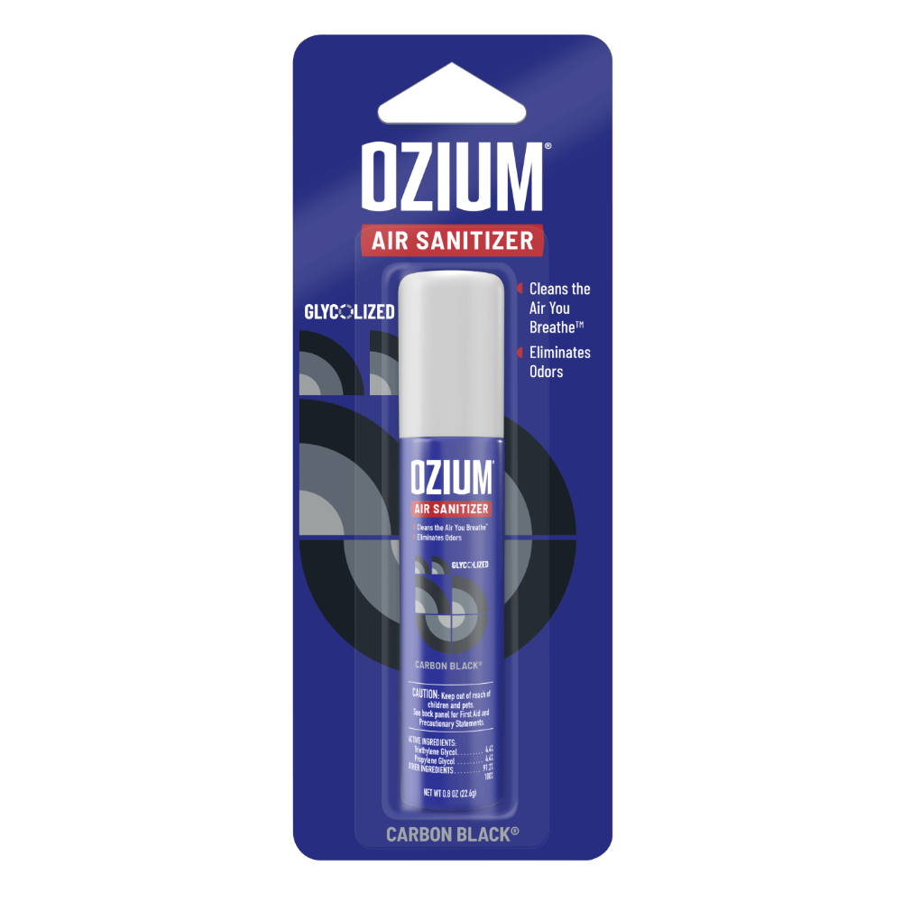 Ozium Air Sanitizer 0.8 oz Odor Eliminator Spray Carbon Black