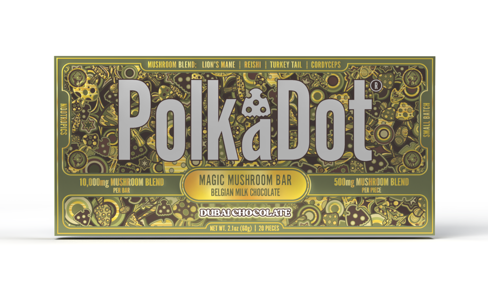 Polk A Dot Mushroom Chocolate Bar 10000mg