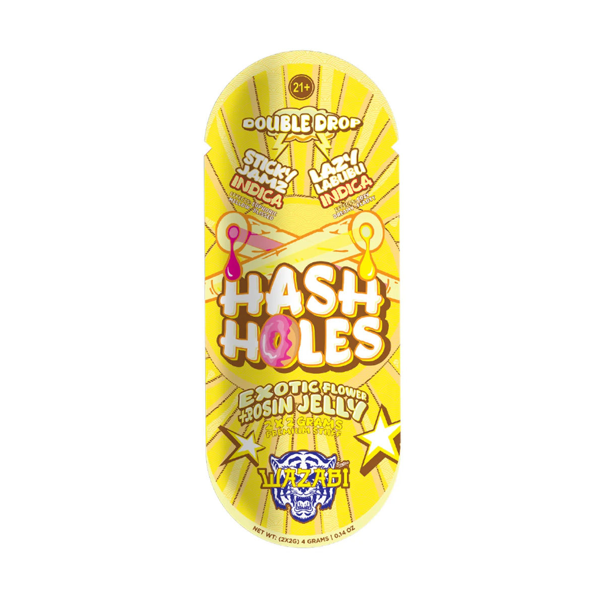 WAZABI EXOTICS 2G HASH HOLE DOUBLE DROP PREROLLS 2CT