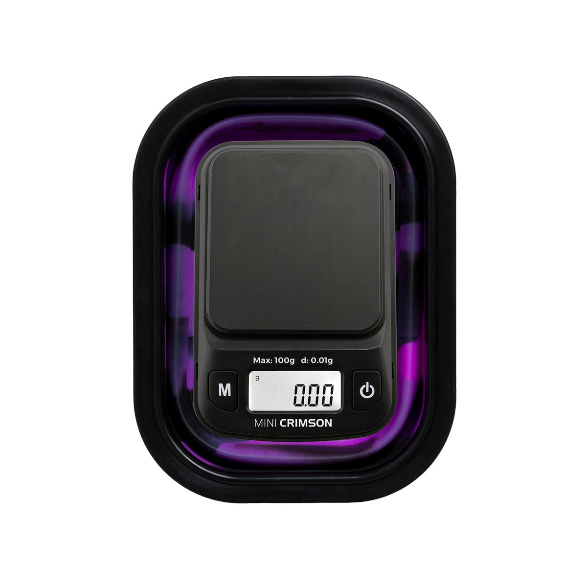 Truweigh Mini Crimson Collapsible Bowl Scale 100g x 0.01g Black/Purple