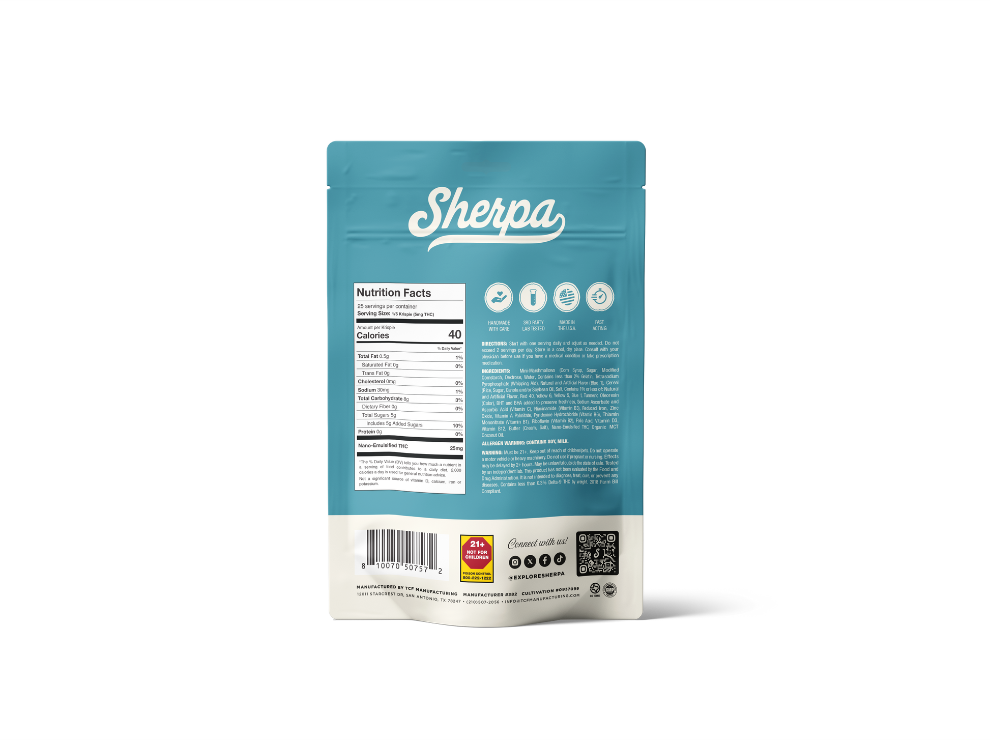 Sherpa Baked Krispies 25mg