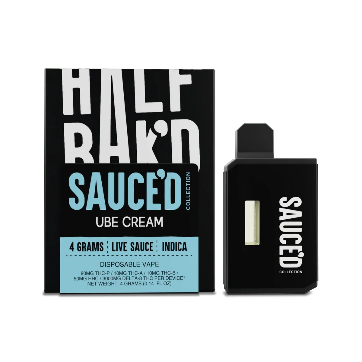 Half Bak'd Live Resin Sauced Disposable 4G