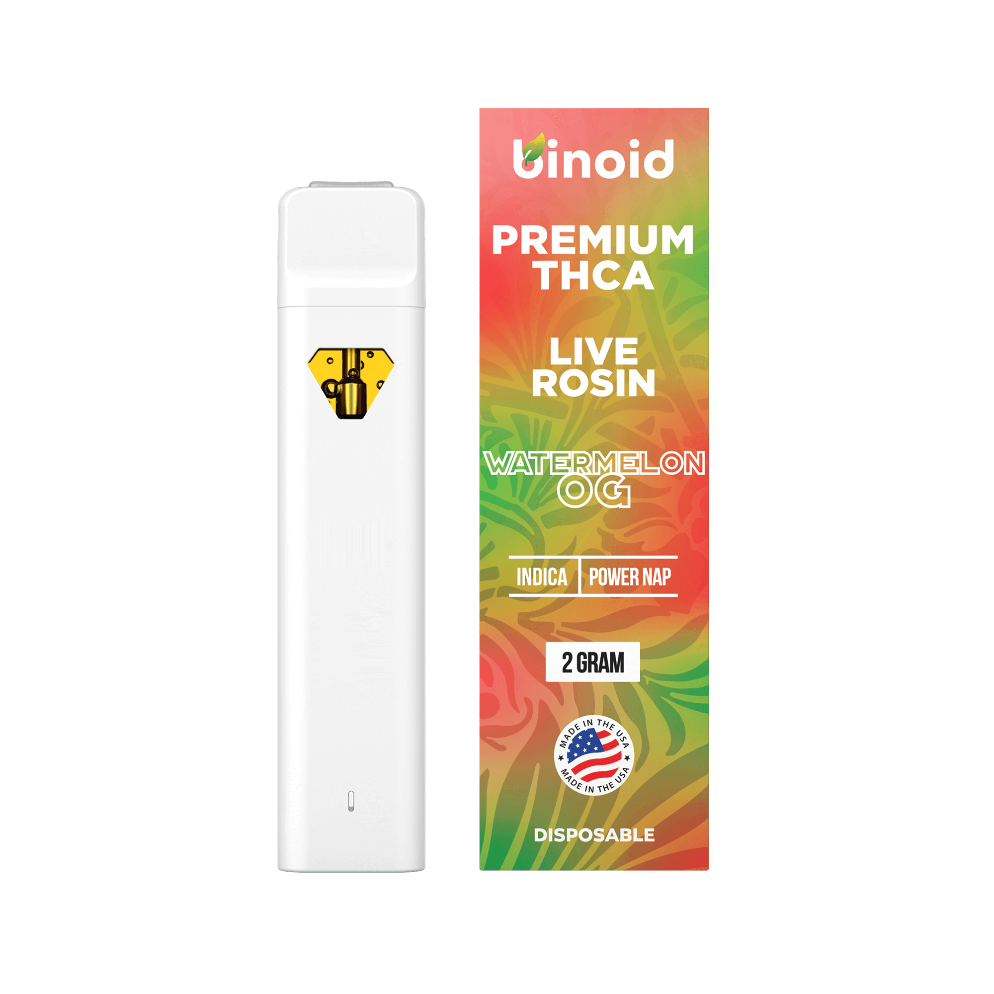 Binoid THC-A Live Rosin Disposable 2G