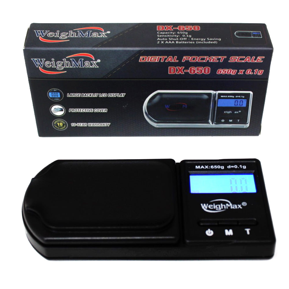 WeighMax DX Digital Pocket Scale 650g x 0.1g