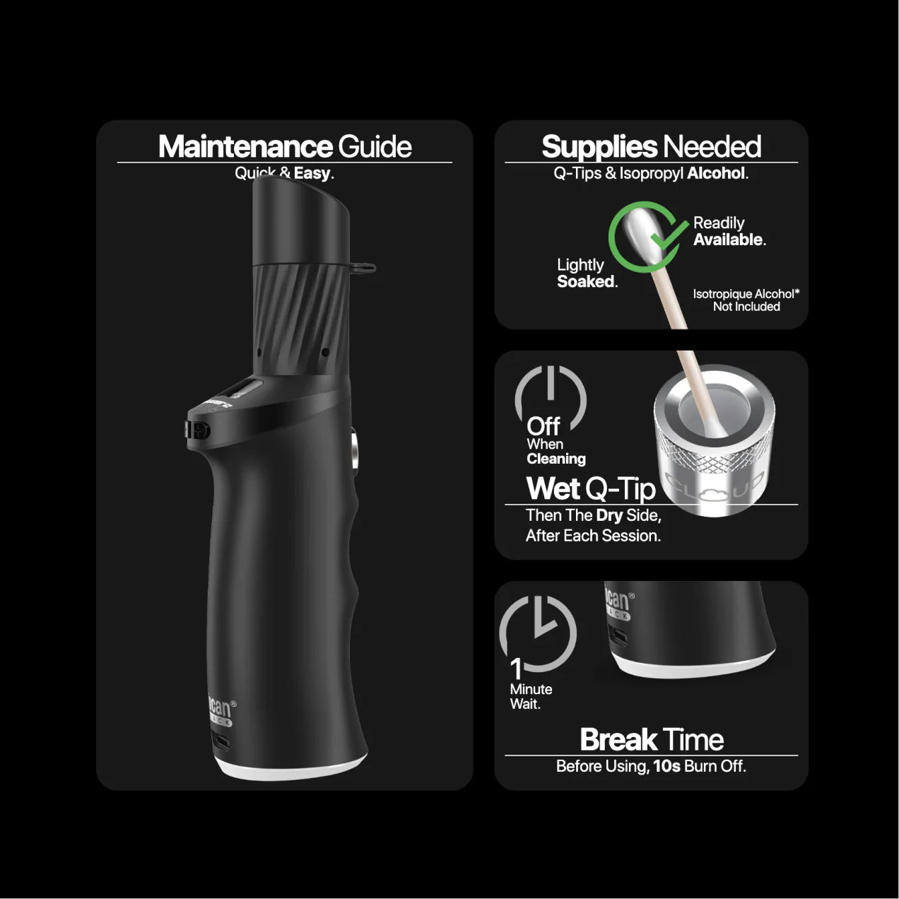 Yocan Black Phaser ACE 2 Concentrate Vaporizer
