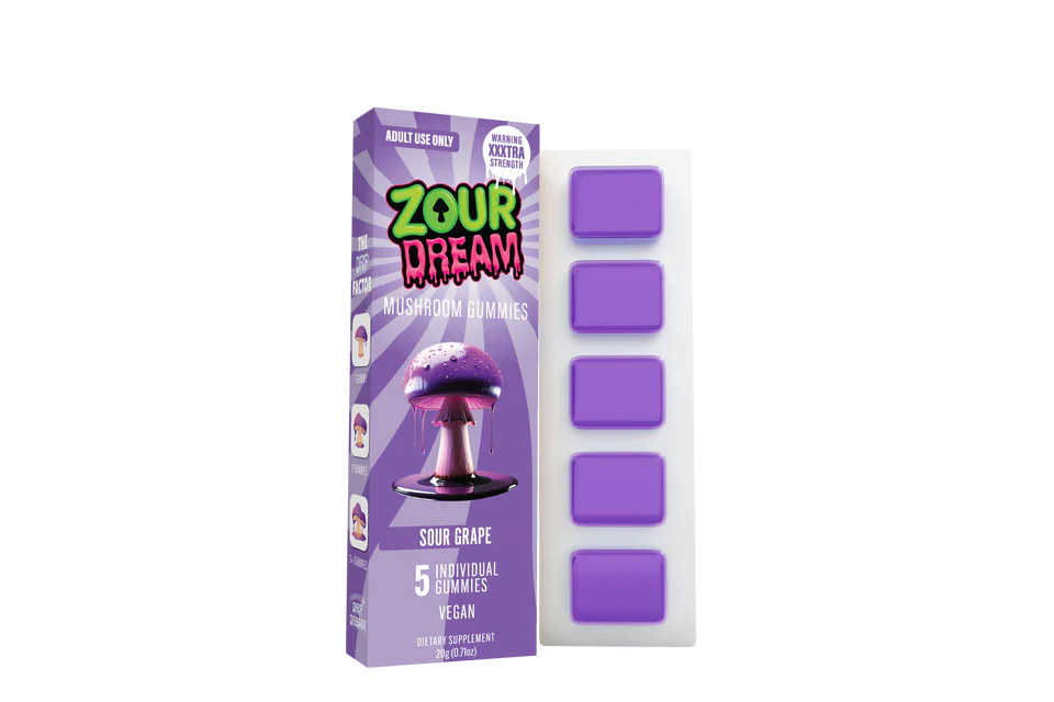 Zour Dream Mind Melting Mushroom Gummies 5ct