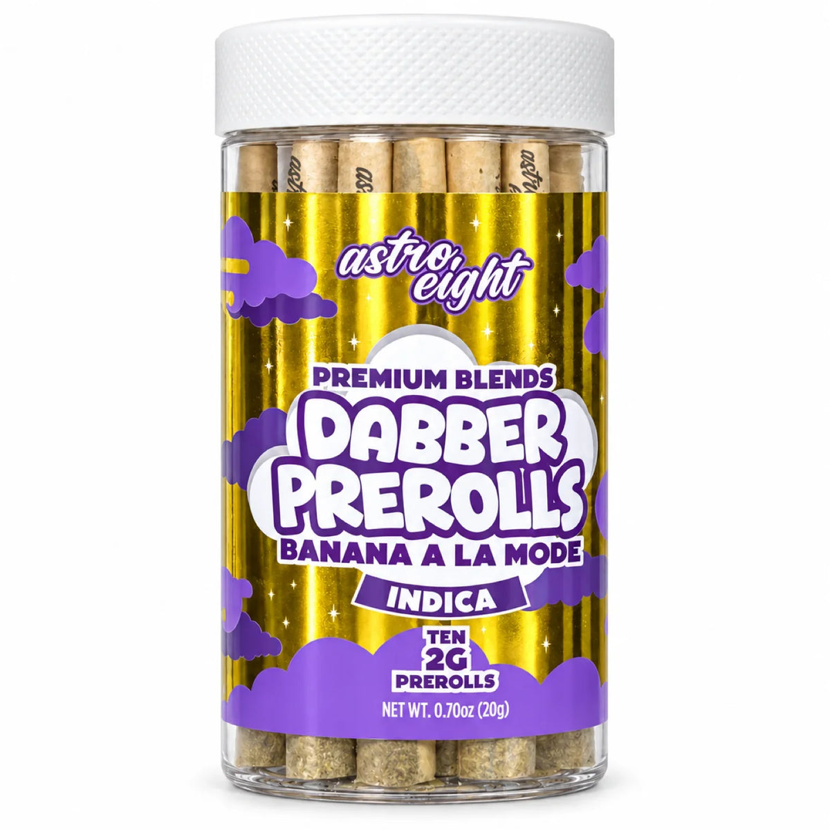 Astro Eight Dabber Prerolls 2g CBD Pre Rolls 10ct Jar