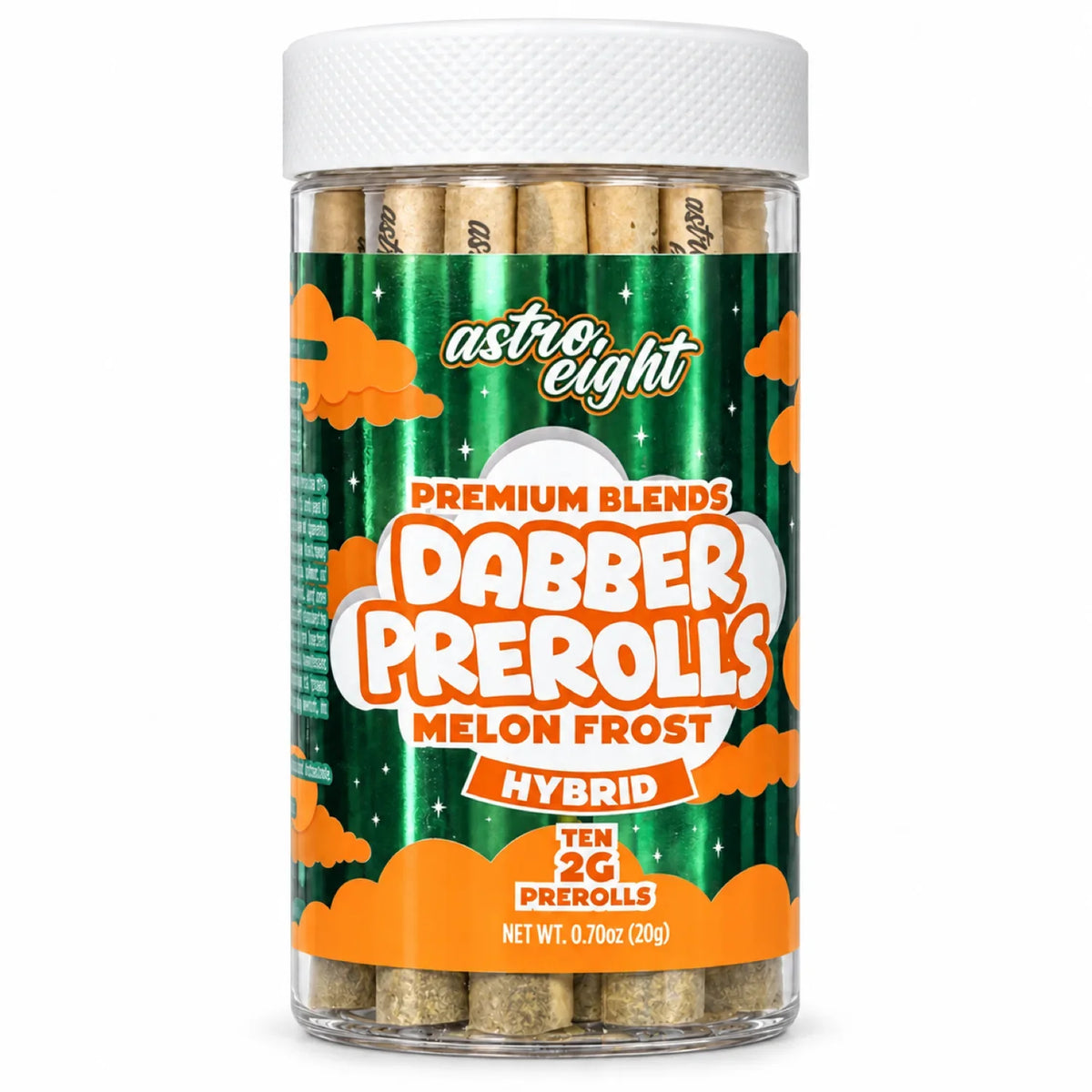 Astro Eight Dabber Prerolls 2g CBD Pre Rolls 10ct Jar