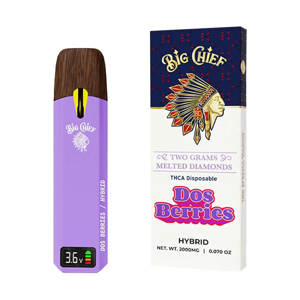 Big Chief THCa Melted Diamonds Disposable 2G