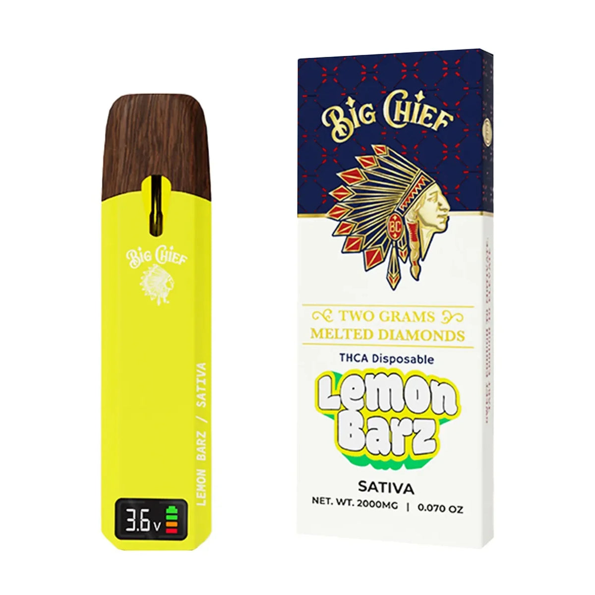 Big Chief THCa Melted Diamonds Disposable 2G