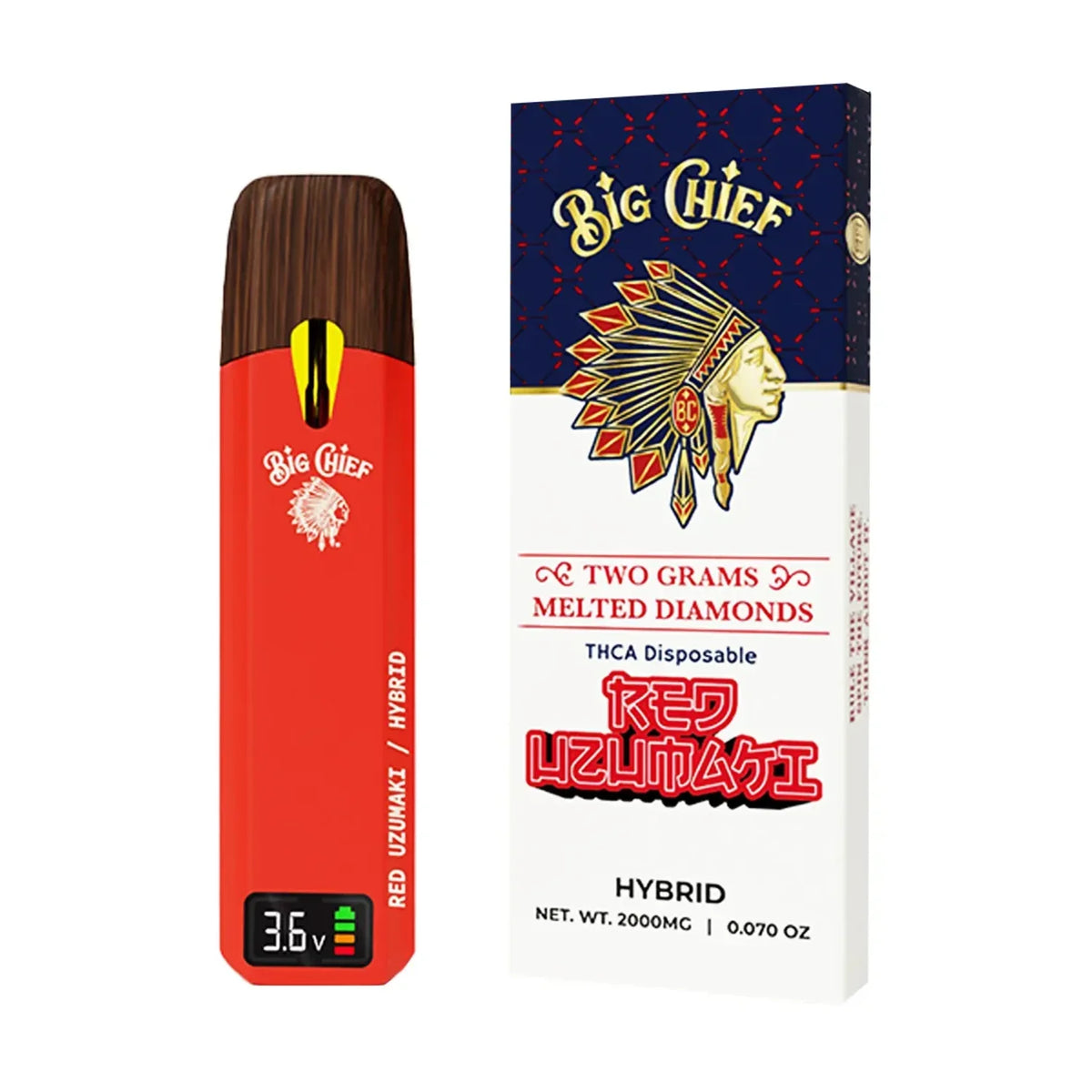 Big Chief THCa Melted Diamonds Disposable 2G