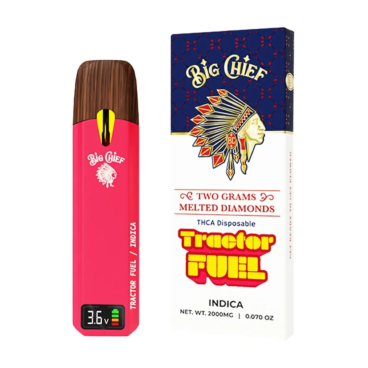 Big Chief THCa Melted Diamonds Disposable 2G