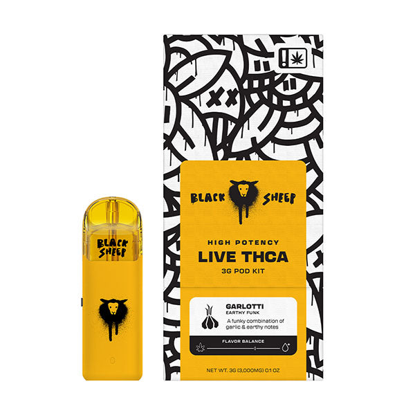 Black Sheep High Potency Live THCa Pod Starter Kit | 3g