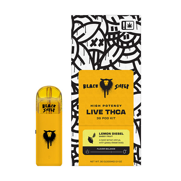 Black Sheep High Potency Live THCa Pod Starter Kit | 3g