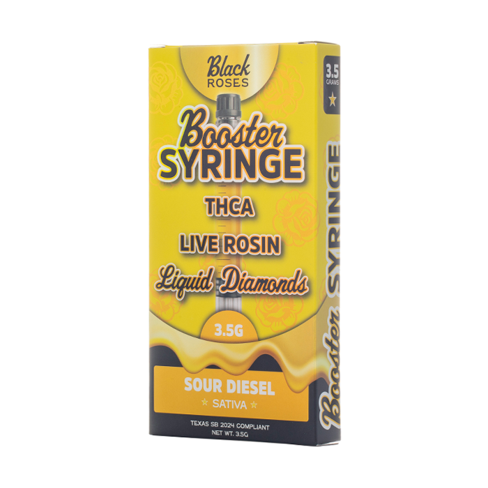 Black Roses THCA Live Rosin Booster Syringe 3.5G