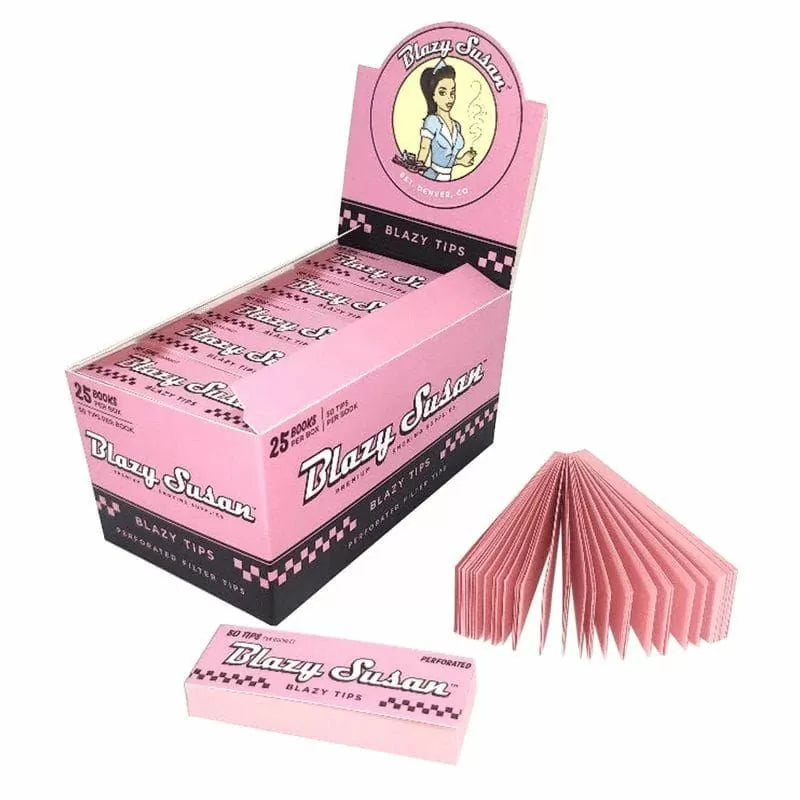 Blazy Susan Perforated Tips - 50 Tips Per Pack - 25 Packs Per Box
