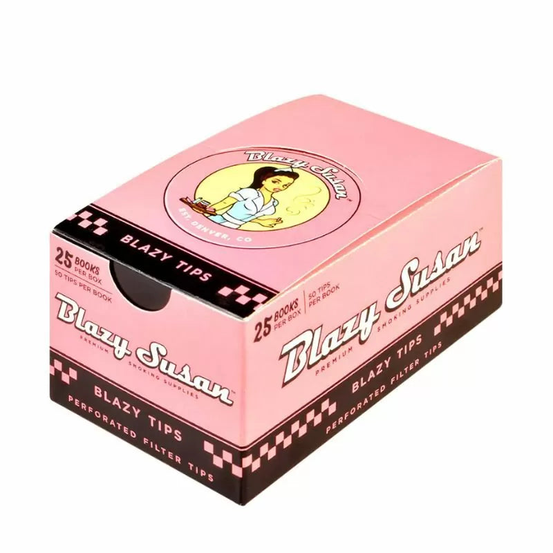 Blazy Susan Perforated Tips - 50 Tips Per Pack - 25 Packs Per Box