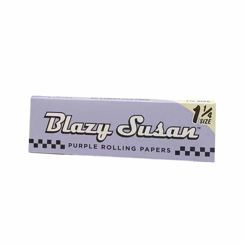 Blazy Susan King Size Slim Papers - 50 Count Per Display - Purple