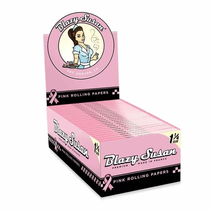 Blazy Susan Rolling Paper - 1 1/4 Size - 50 Pack Per Box