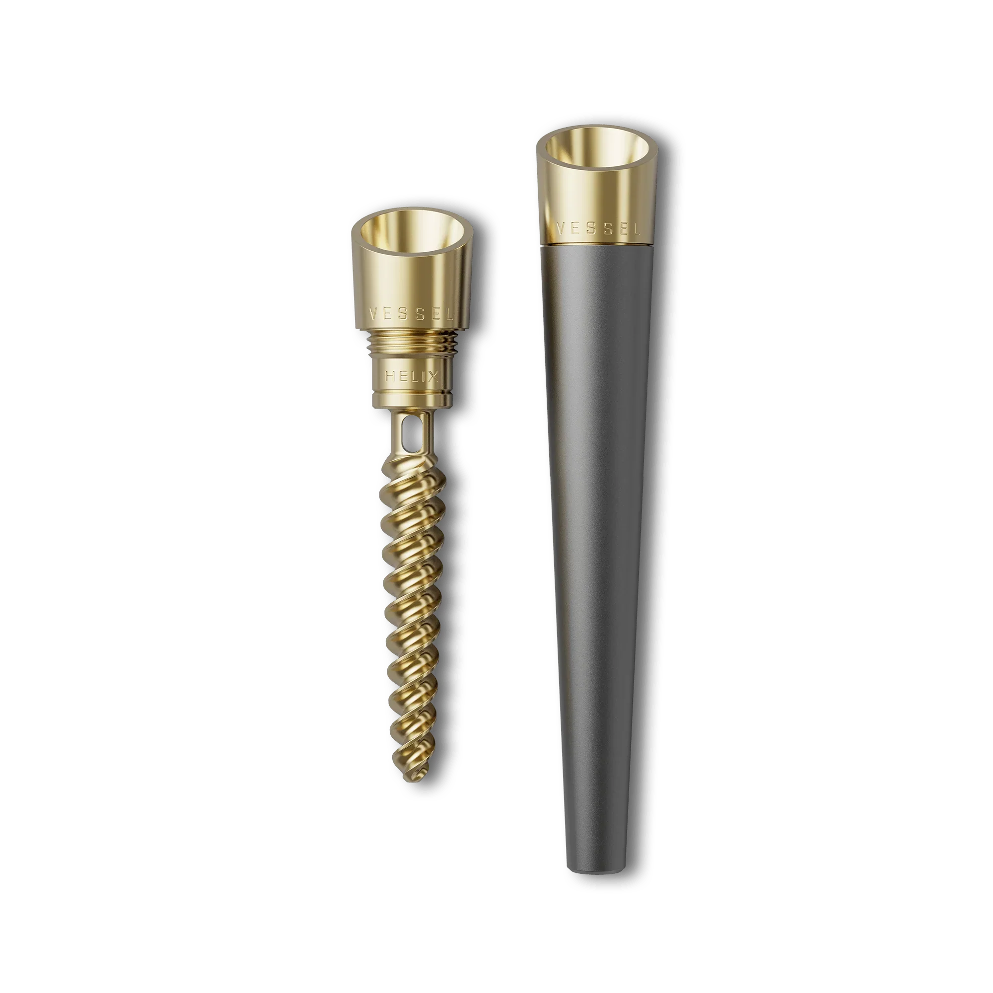 Vessel Cone - Brass Chillum