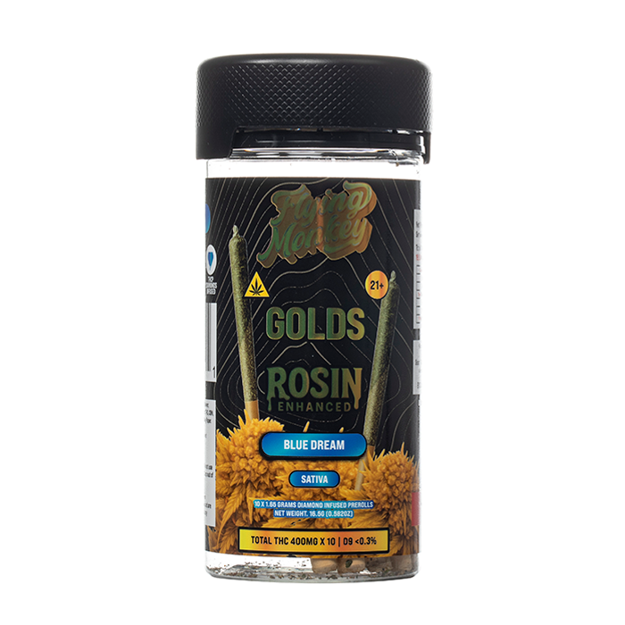 Flying Monkey Golds Rosin Enhanced Prerolls 16.5G