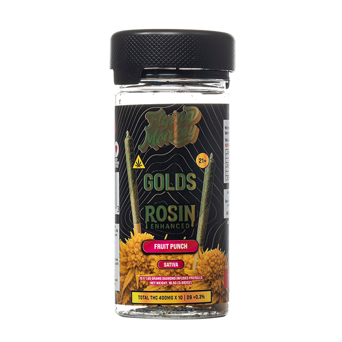 Flying Monkey Golds Rosin Enhanced Prerolls 16.5G