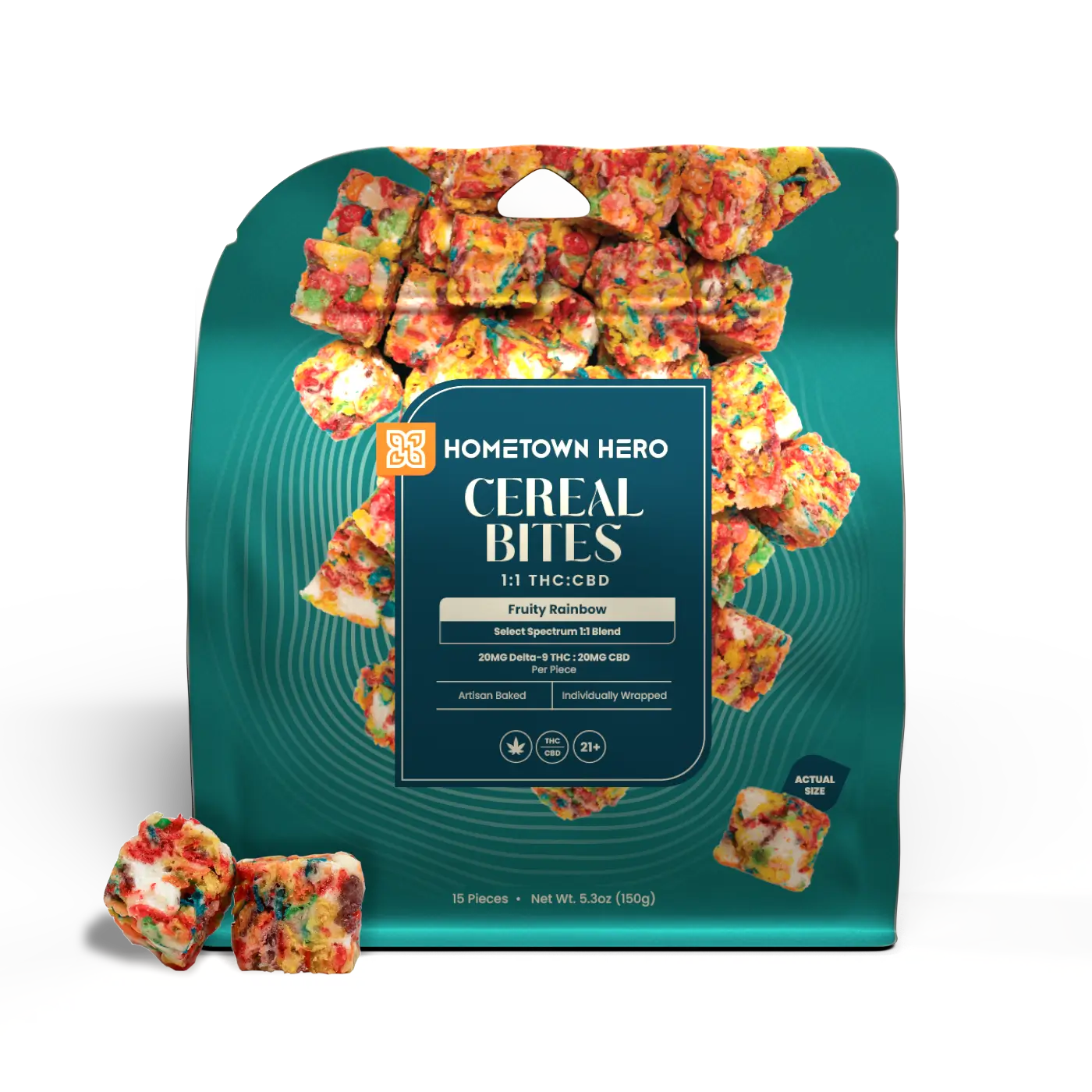 Hometown Hero Cereal Bites THC + CBD