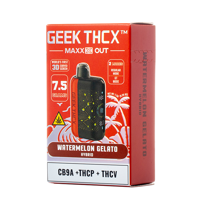 Geek THC-X MAXXX OUT CB9A THCP THCV Disposable 7.5G