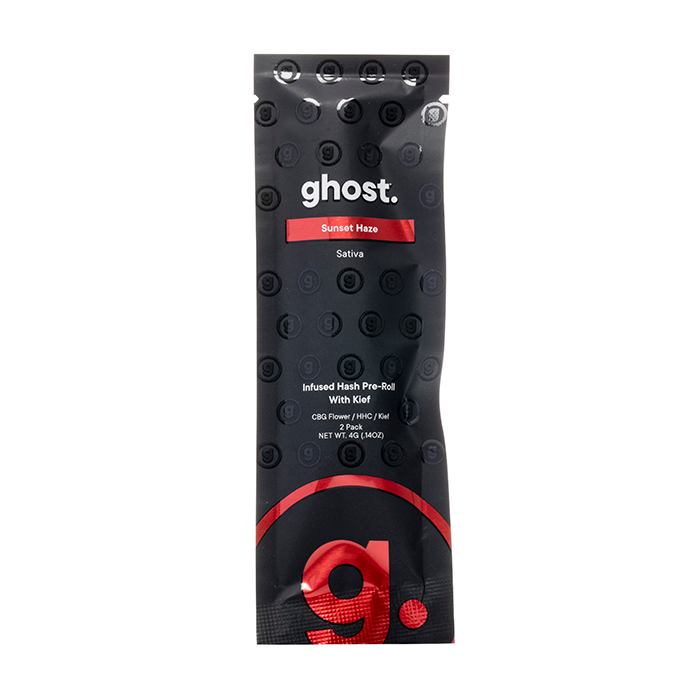 Ghost Hemp Infused Hash With Kief Pre Rolls 4G