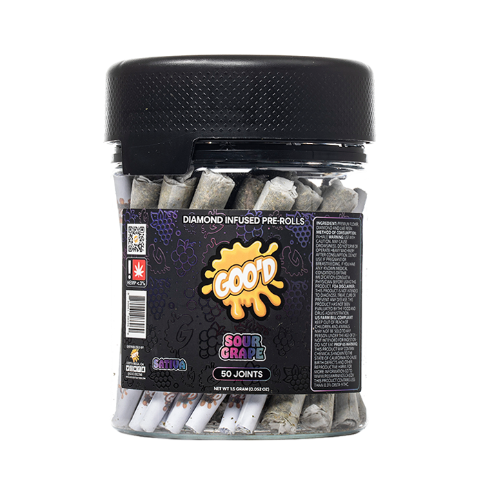 Goo'd Extracts Diamond Infused Pre Rolls 75G