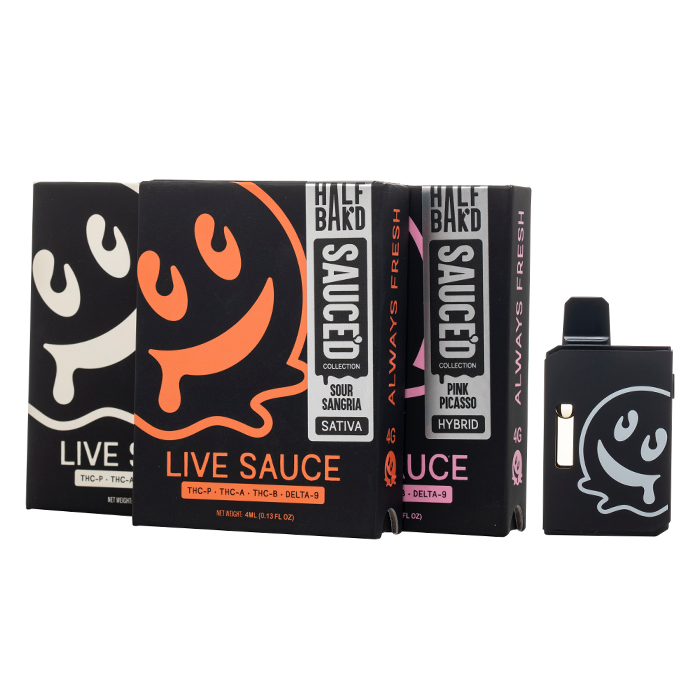 Half Bak'd Live Resin Sauced Disposable 4G
