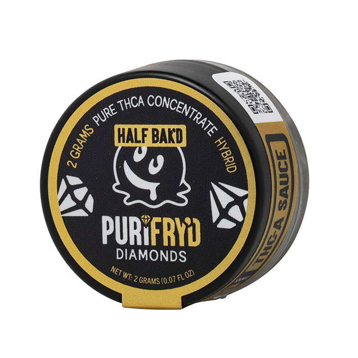 Half Bak'd Purifry'd THCA Diamond Dabs 2G