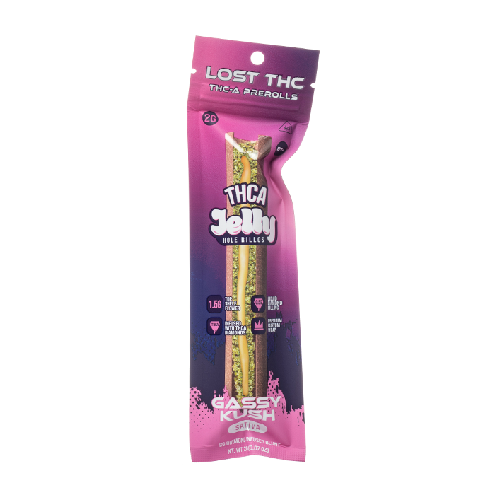 Lost THC THCA Jelly Hole Rillos Blunts 2G