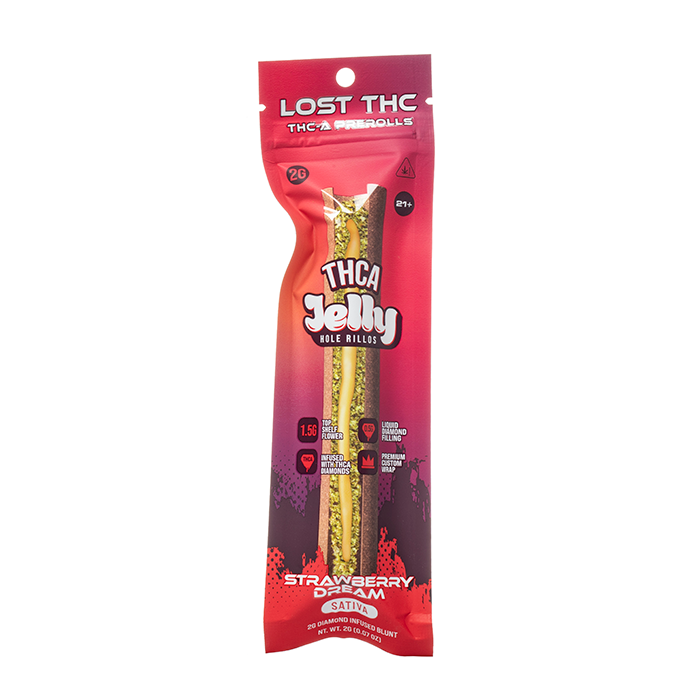 Lost THC THCA Jelly Hole Rillos Blunts 2G