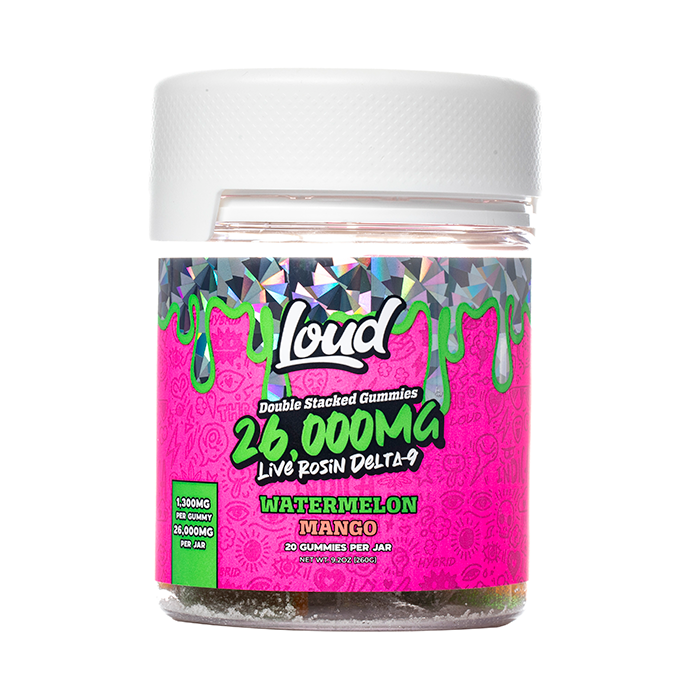 LOUD Double Stacked Live Rosin Gummies 26000mg