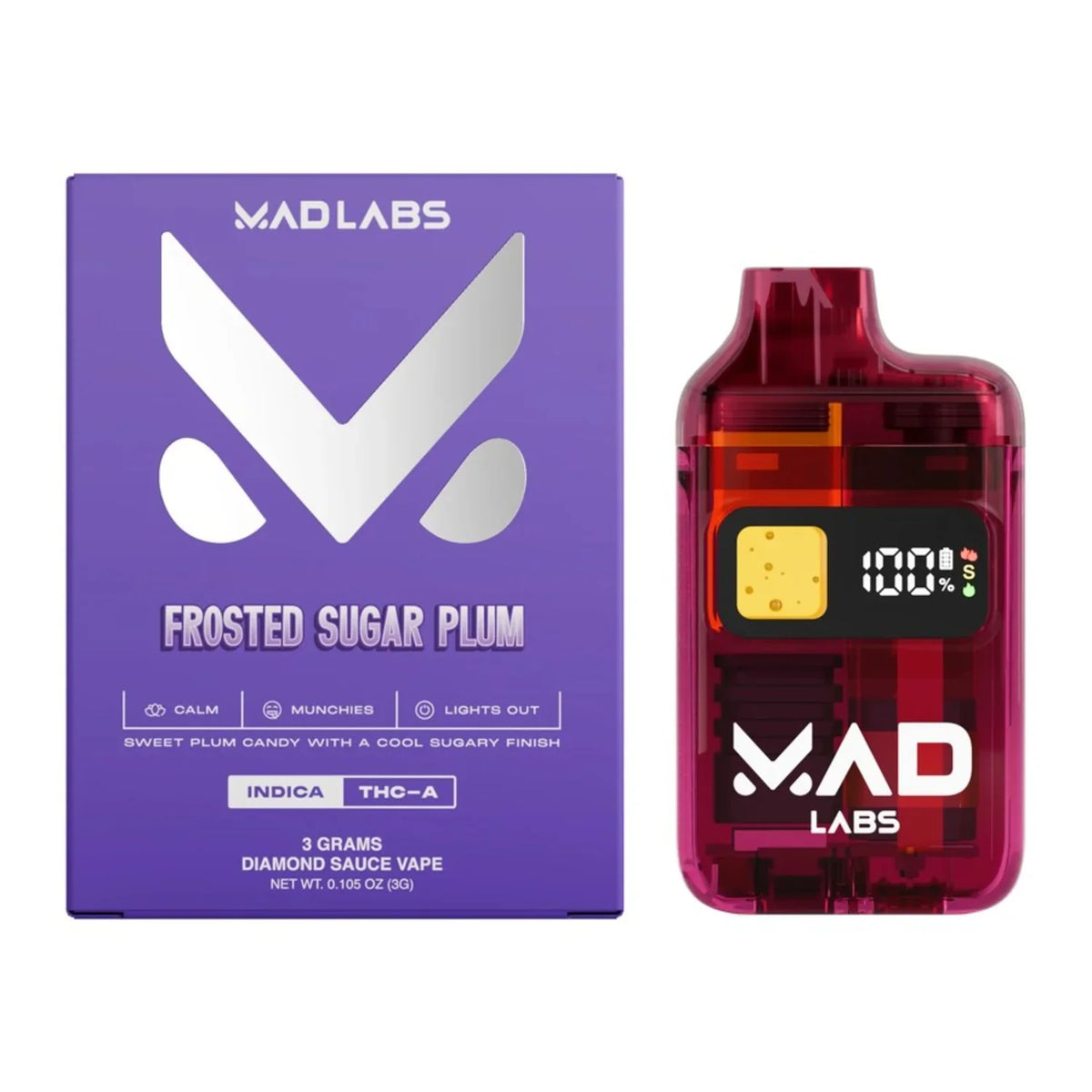 Mad Labs 3G Disposable Vape – THCa + CBD Blend