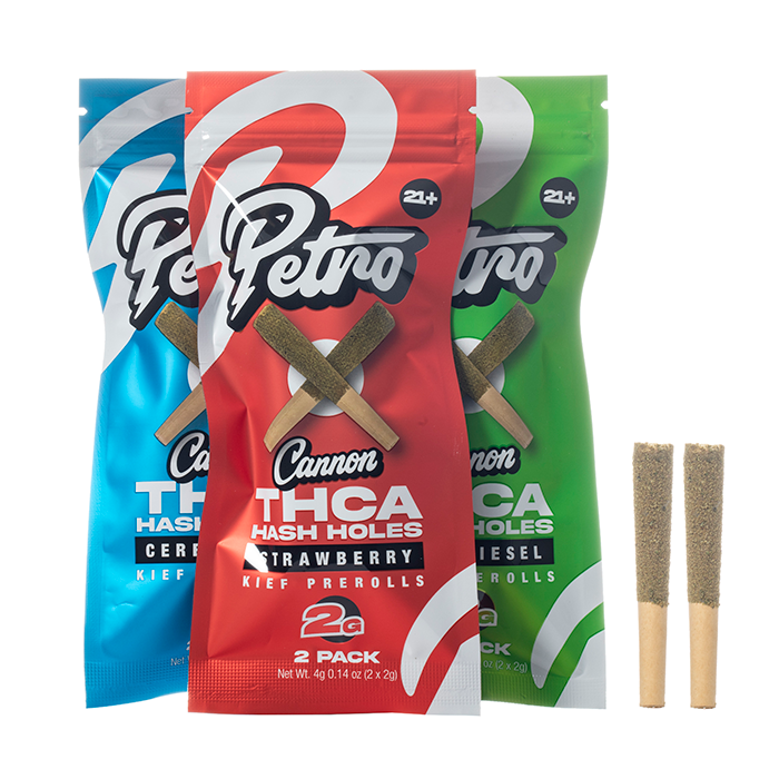 Petro Cannon THCA Hash Hole Prerolls 4G