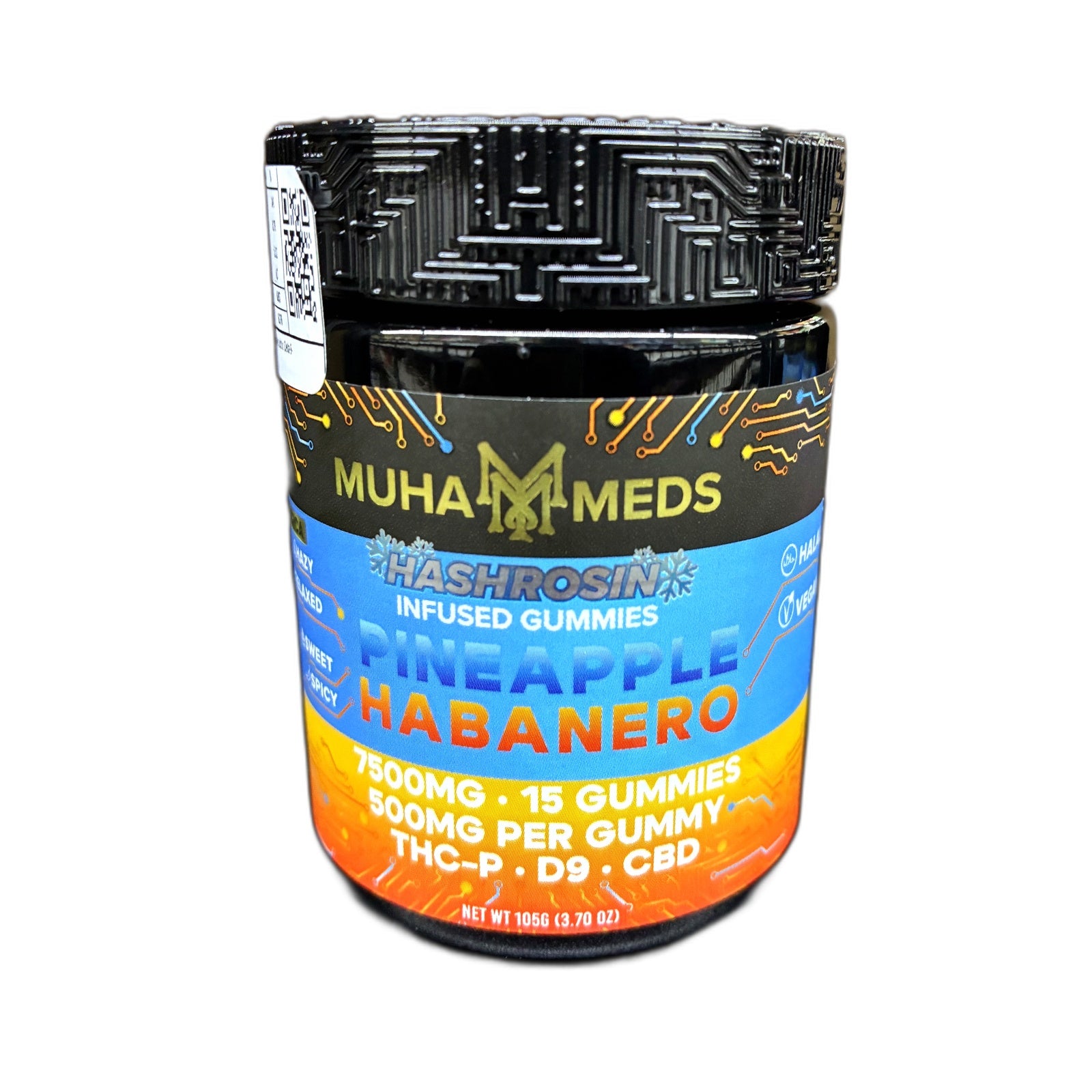 Muha Meds HashRosin Infused Gummies — 7500MG